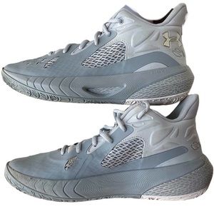 Under Armour HOVR Havoc 3 Gray High Top Basketball Shoes